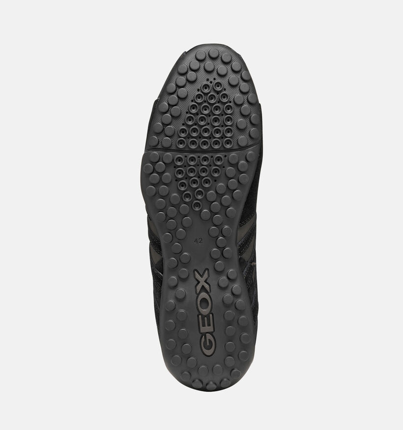 Geox U Snake Chaussures plates en Noir pour hommes (360119) - pour semelles orthopédiques