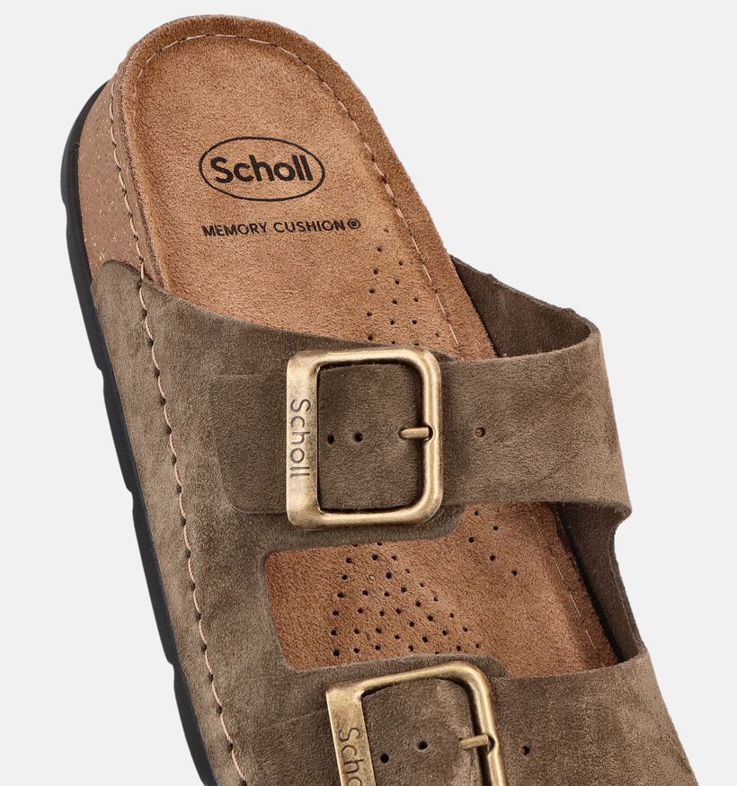 Scholl Bora Groene Slippers voor heren (370523)