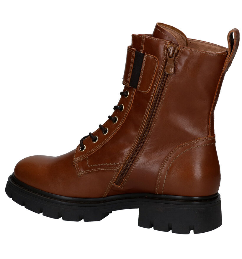 NeroGiardini Boots à lacets en Cognac en cuir (296628)