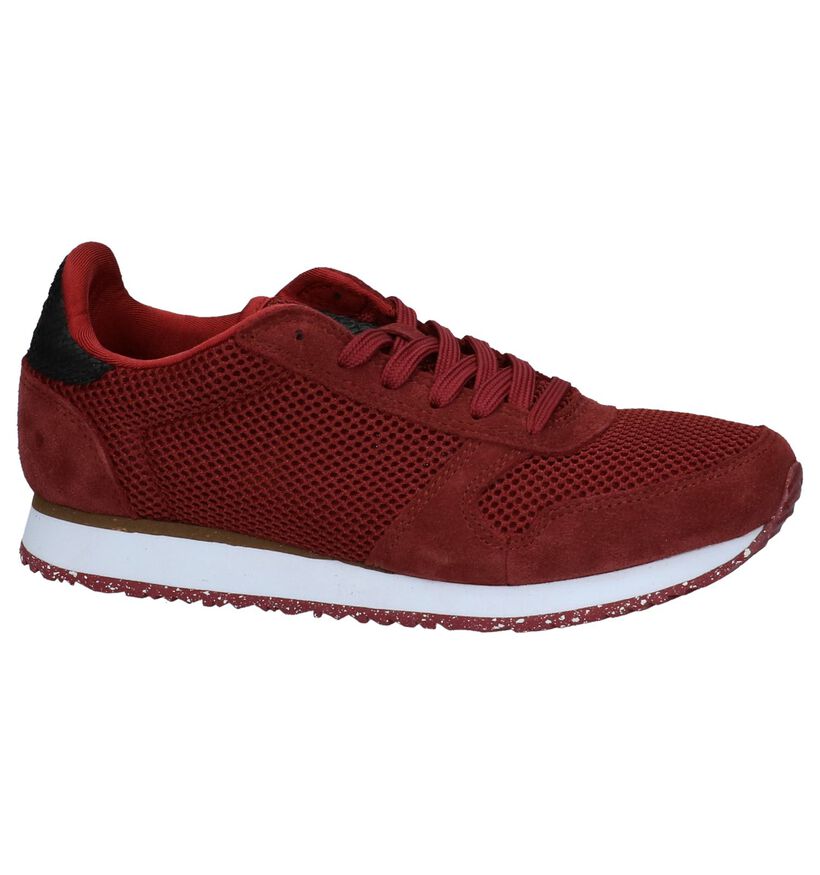 Bordeaux Sneakers Woden Ydun Mesh in daim (223362)