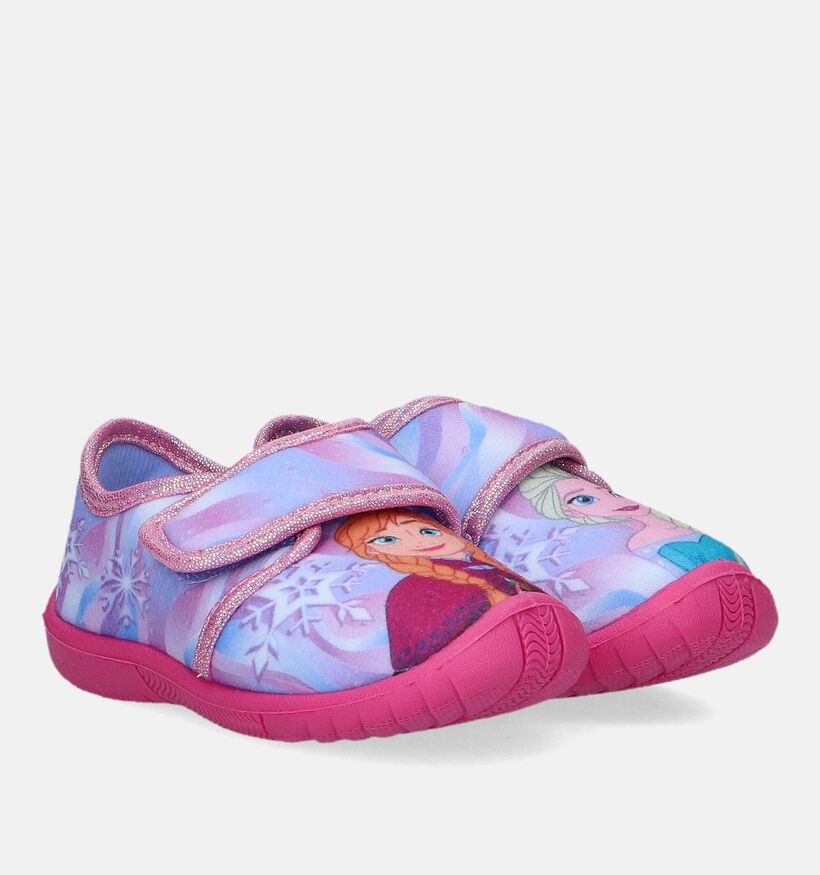 Frozen Pantoufles fermées en Rose pour filles (330357)