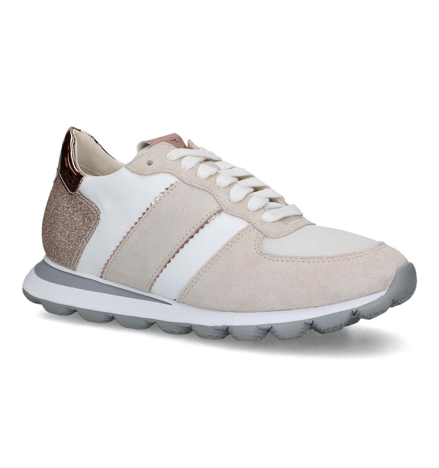 Geox Spherica Vseries Ecru sneakers | Dames Sneakers | Online op TORFS.BE