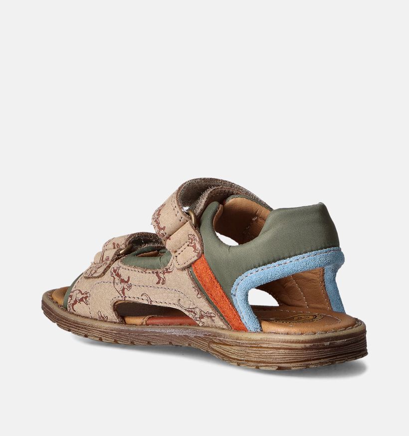 STONES and BONES Diner Beige Sandalen met dino's voor jongens (352725)