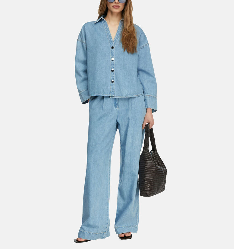 comma Blauw Hemd voor dames (373274)