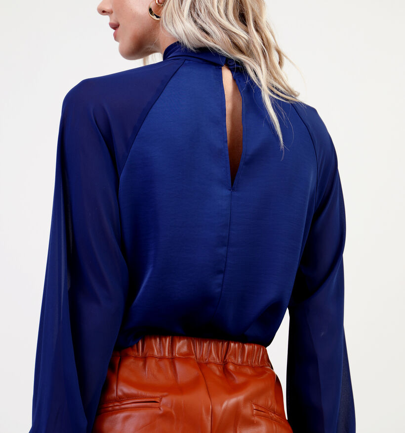 JDY Urba Zwarte Satijnen Blouse voor dames (332478)