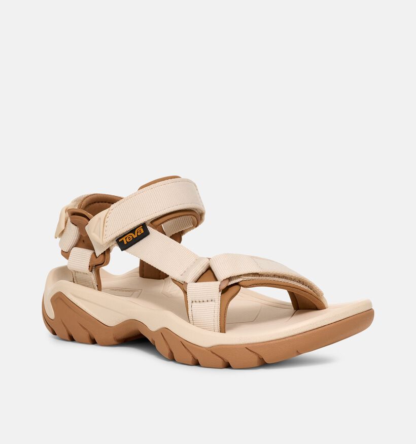 Teva Terra Fi Lite Sandales plates en Beige pour femmes (370887)