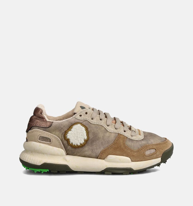 Satorisan Chacrona Premium Taupe Sneakers voor dames (361786) - geschikt voor steunzolen