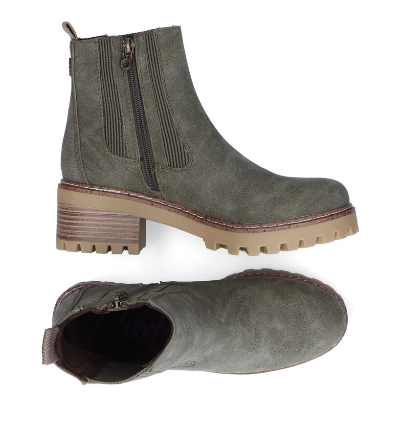 Blowfish Malibu Leven Chelsea Bottines en Noir en simili cuir (314144)