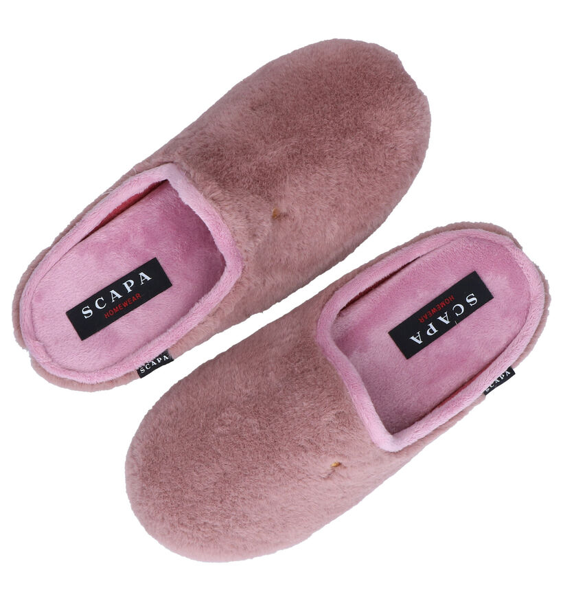 Scapa Roze Pantoffels in stof (281272)