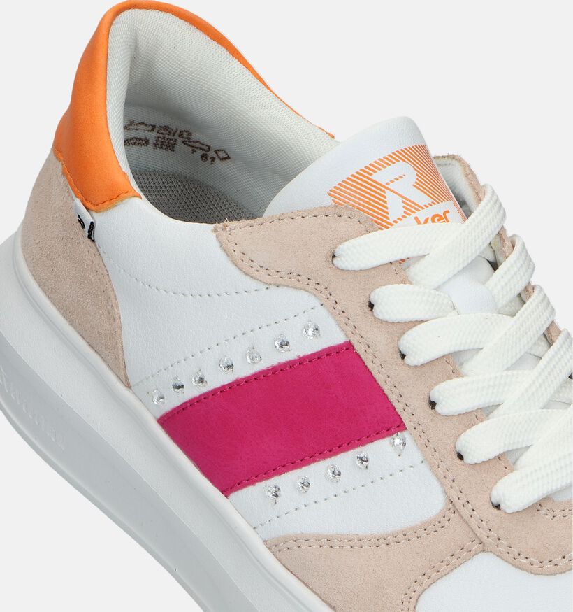 Rieker R-Evolution Witte Sneakers voor steunzolen voor dames (335524) - geschikt voor steunzolen