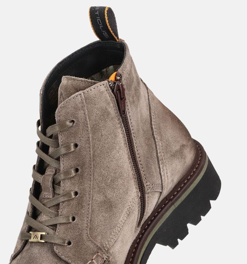 Ambitious Taupe Bottines à Lacets en Taupe pour hommes (364796) - pour semelles orthopédiques
