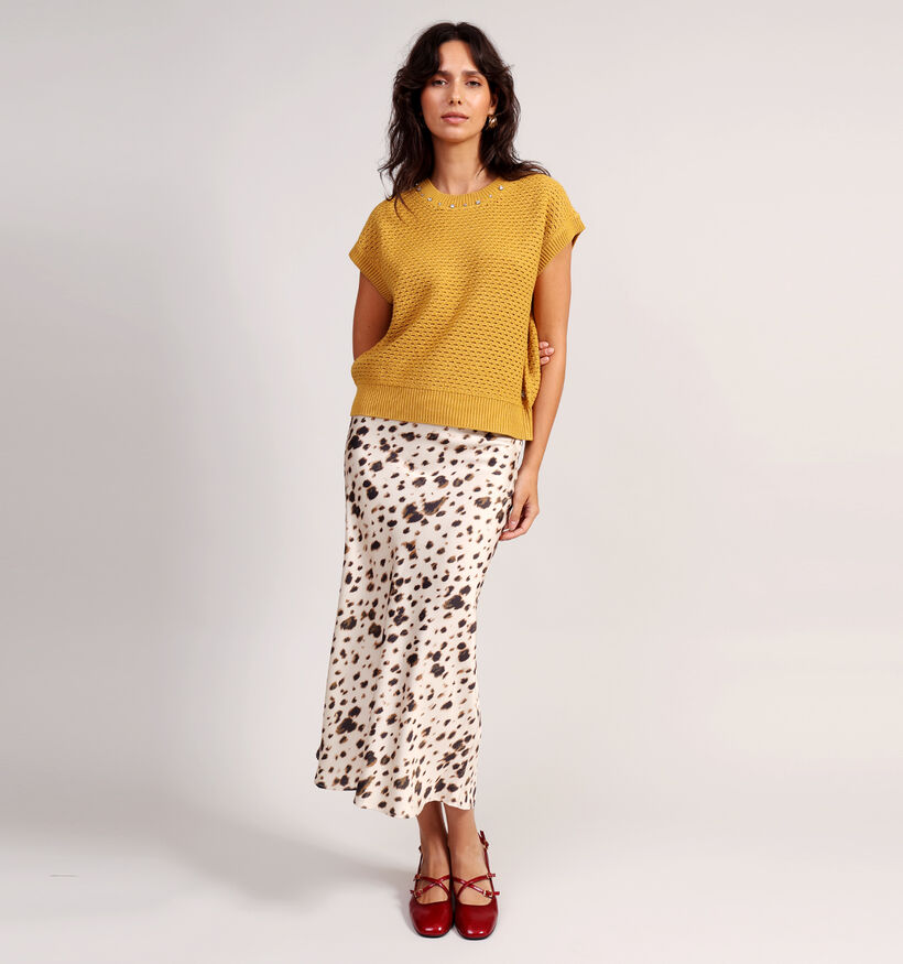 Mexx Fancy Spencer Pull en Jaune pour femmes (361064)