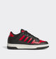 adidas Rapid Court Baskets en Noir/Rouge pour filles, garçons (359671) - pour semelles orthopédiques