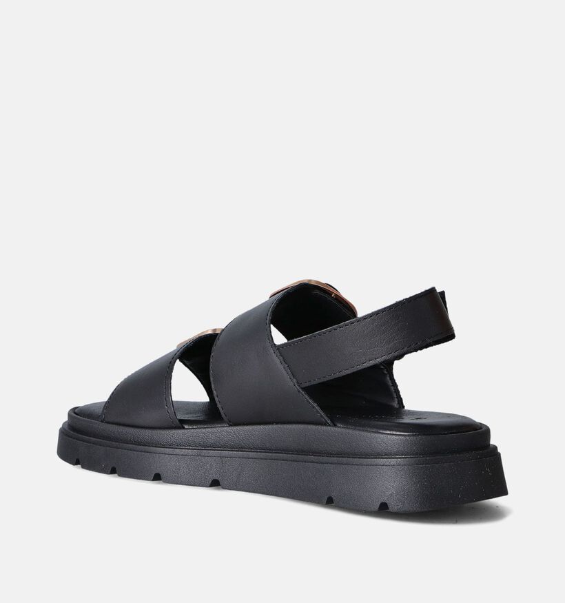 Tamaris Sandales plates en Noir pour femmes (356950)