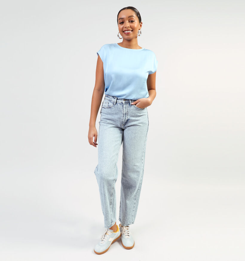 comma Blauwe T-shirt voor dames (350032)