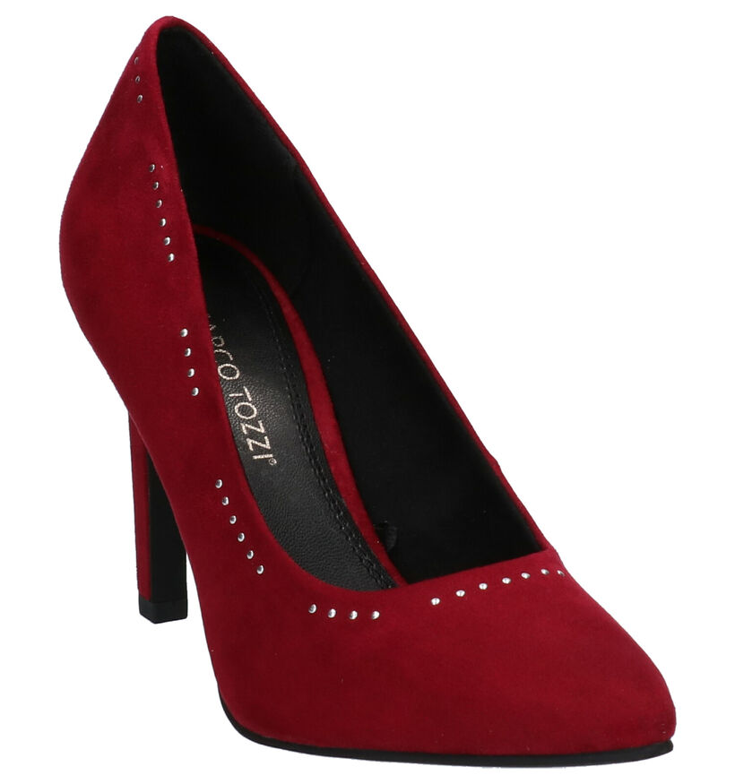 Marco Tozzi Talons hauts en Bordeaux en textile (257223)