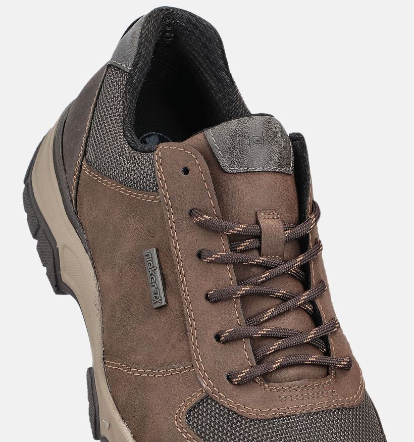 Rieker Bruine Veterschoenen voor heren (361794) - geschikt voor steunzolen