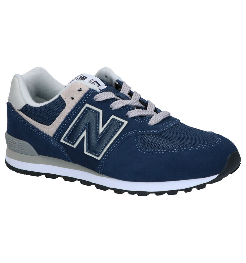 New Balance GC574 Blauwe Sneakers in daim (276823)