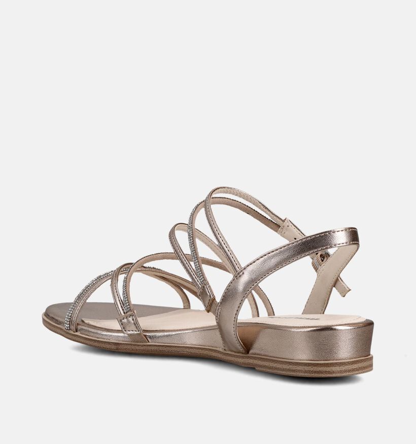 Tamaris Sandales plates en Or pour femmes (371676)