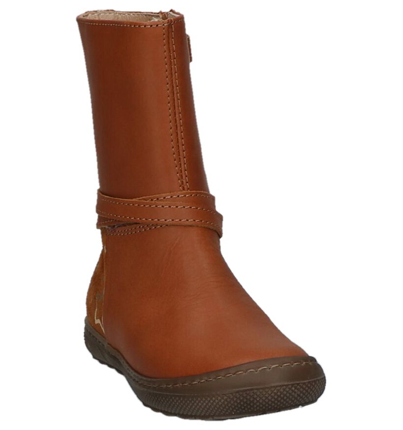 Lunella Bottes basses en Cognac en cuir (223028)