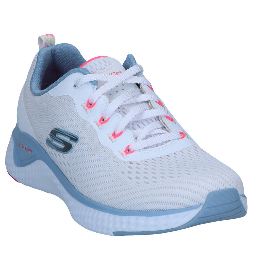 Skechers Solar Fuse Sneakers Wit in stof (266895)