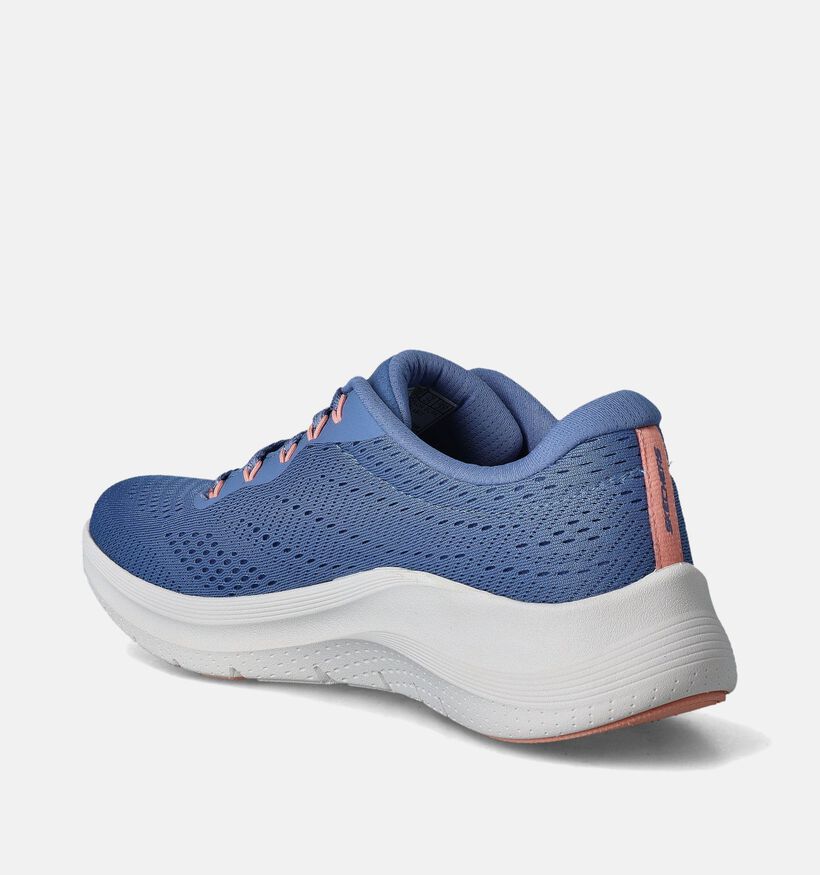 Skechers Arch Fit 2.0 Big League Blauwe Sneakers voor dames (351896) - geschikt voor steunzolen