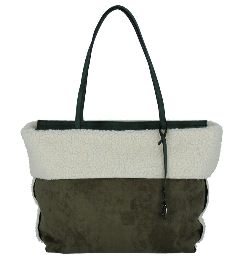 Emily & Noah Kaki Shopper in faux fur (260879)