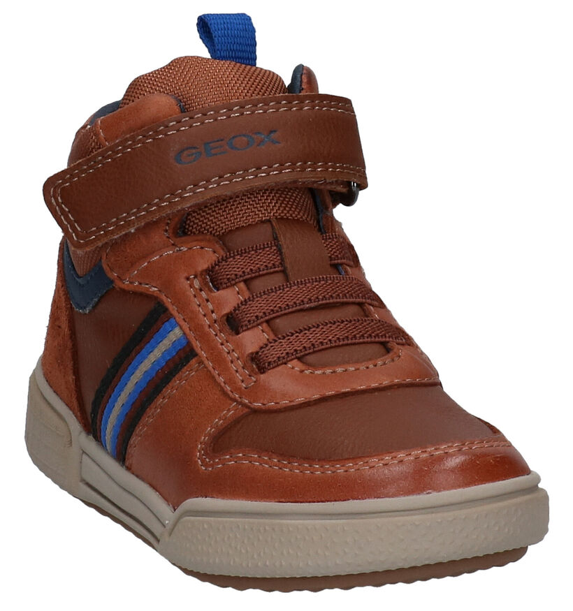 Geox Poseido Blauwe Hoge Schoenen in leer (278310)