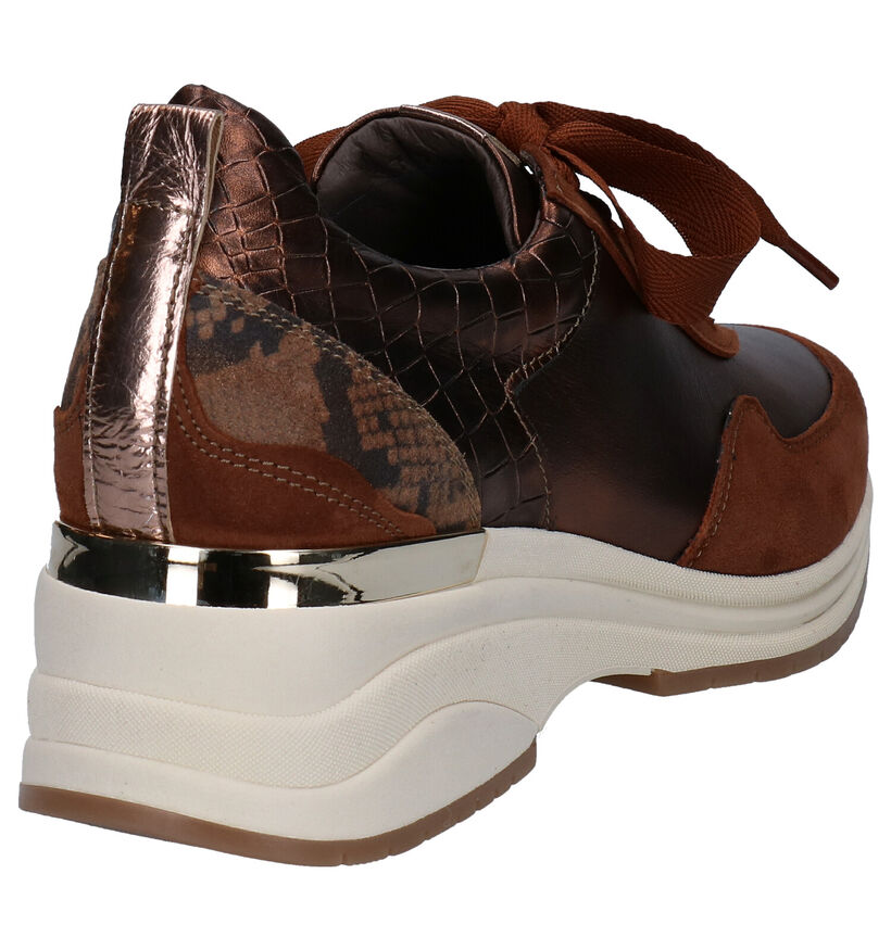 Softwaves Chaussures à lacets en Bronze en cuir (281936)