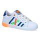 Little David Roef 1B Witte Veterschoenen in leer (308253)