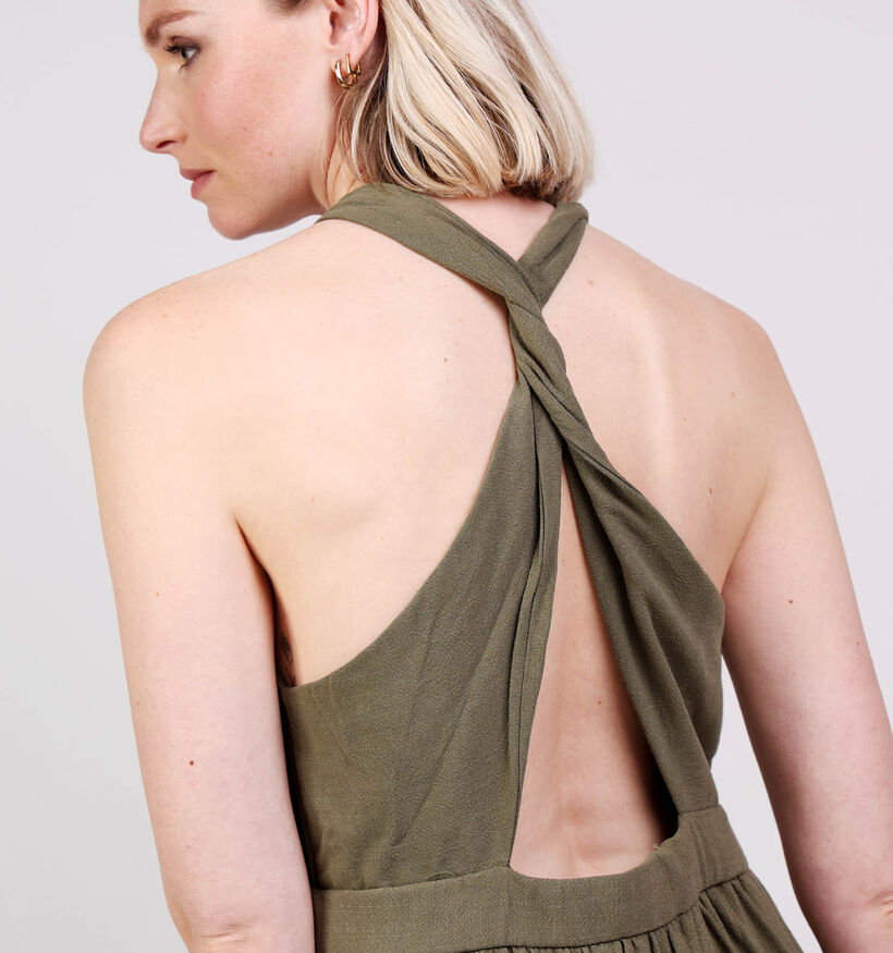 The Korner Groene Linnen Jurk voor dames (372443)