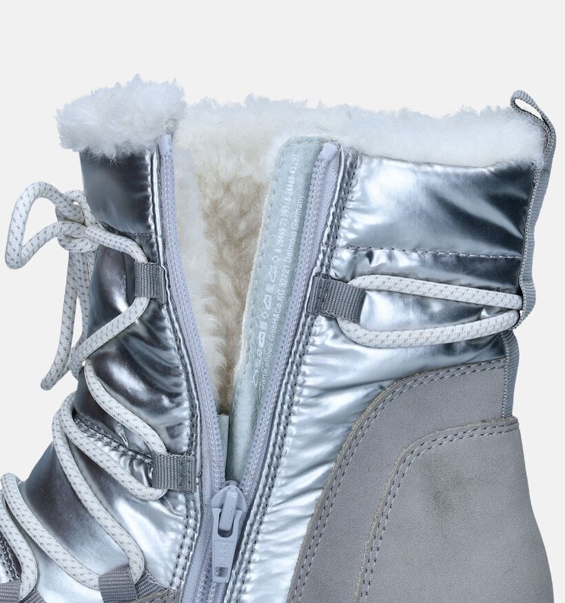 Jana Zilveren Snowboots voor dames (346392) - geschikt voor steunzolen