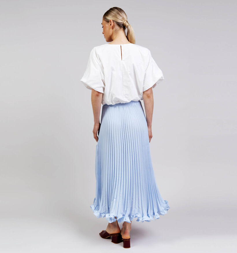 Vila Baluni O-Neck Volume Witte Blouse voor dames (374267)