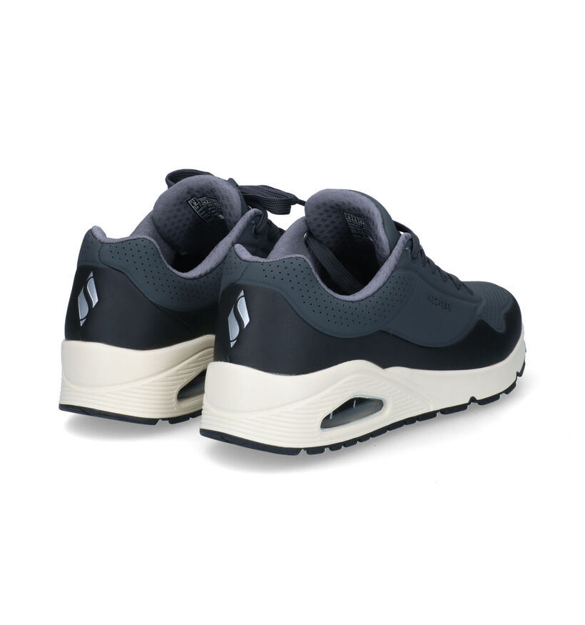 Skechers Uno Timeline Baskets en Noir en simili cuir (322938)