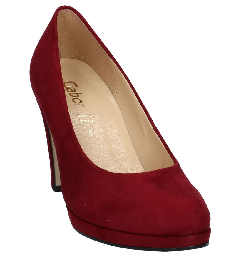 Pumps met Hoge Hak Bordeaux Gabor Soft & Smart in daim (231320)