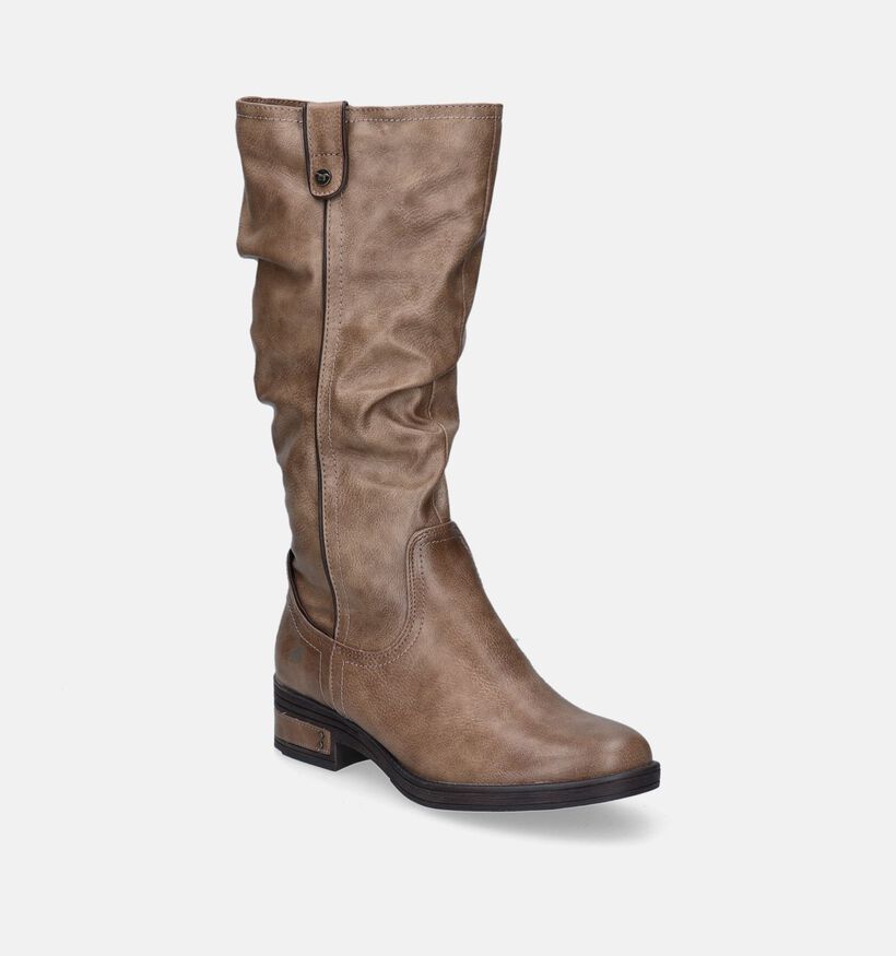 Mustang Bottes hautes en Taupe pour femmes (345416)