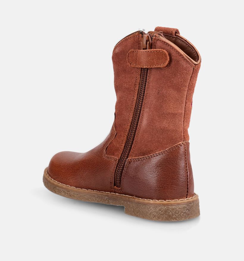 Milo & Mila Cognac Laarzen voor meisjes (376431) - geschikt voor steunzolen