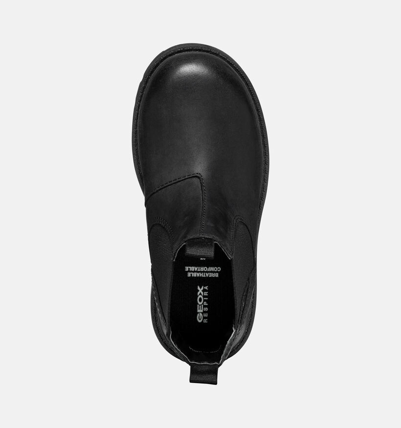 Geox Shaylax Bottines Chelsea en Noir pour gar&ccedil;ons (377715) - pour semelles orthop&eacute;diques