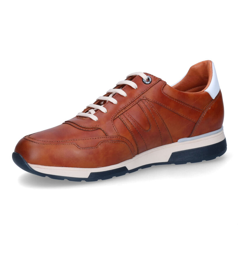 Van Lier Chaussures à lacets en Cognac pour hommes (307841) - pour semelles orthopédiques