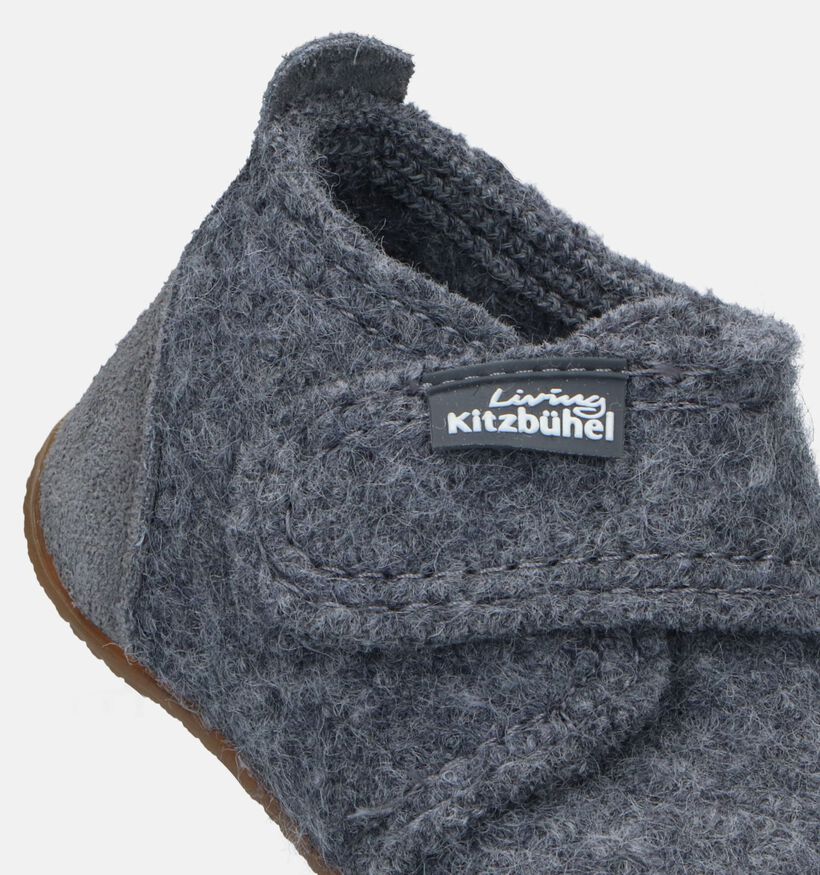 Living Kitzbühel Pantoufles pour bébé en Gris foncé pour garçons (331471)