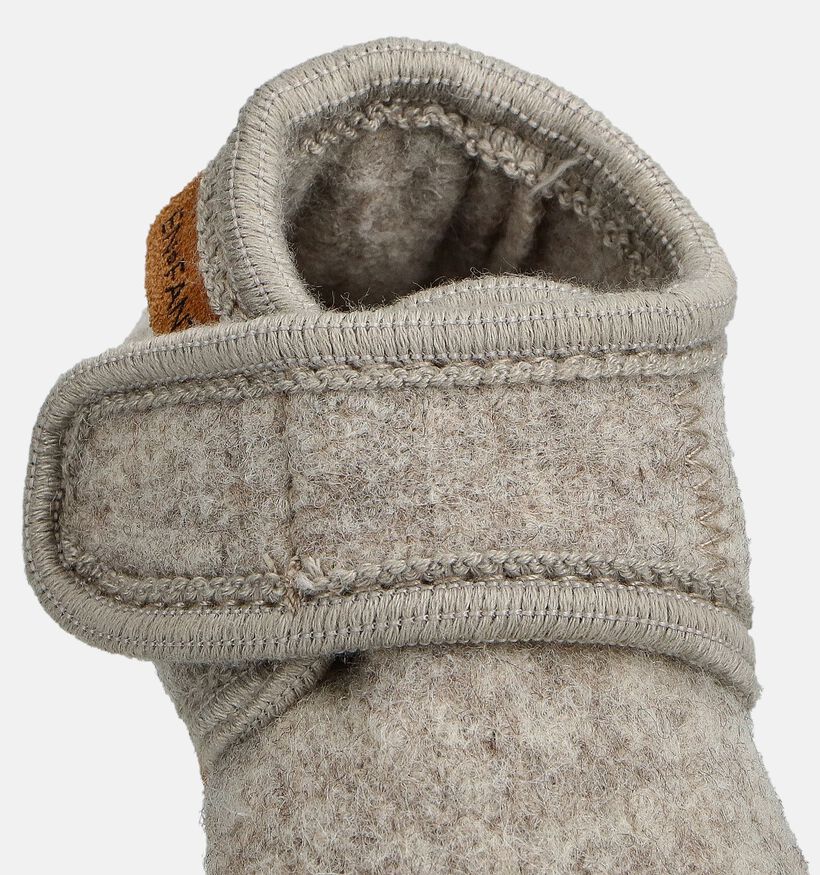 En Fant Pantoufles fermées en Ecru pour garçons, filles (360226)