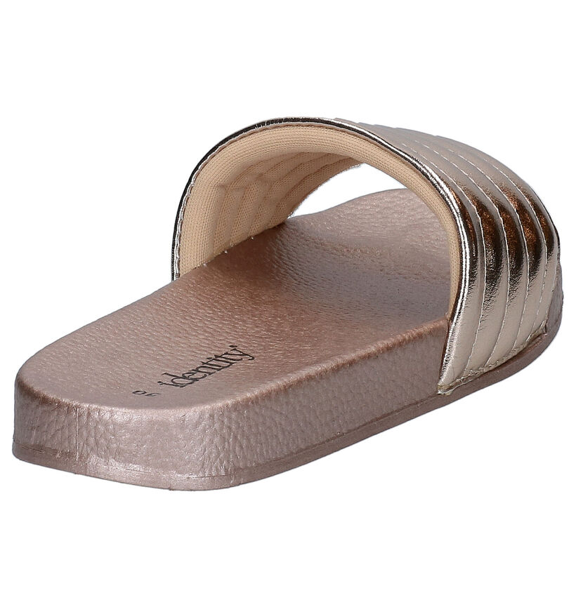 Identity Bronzen Badslippers in kunstleer (289895)