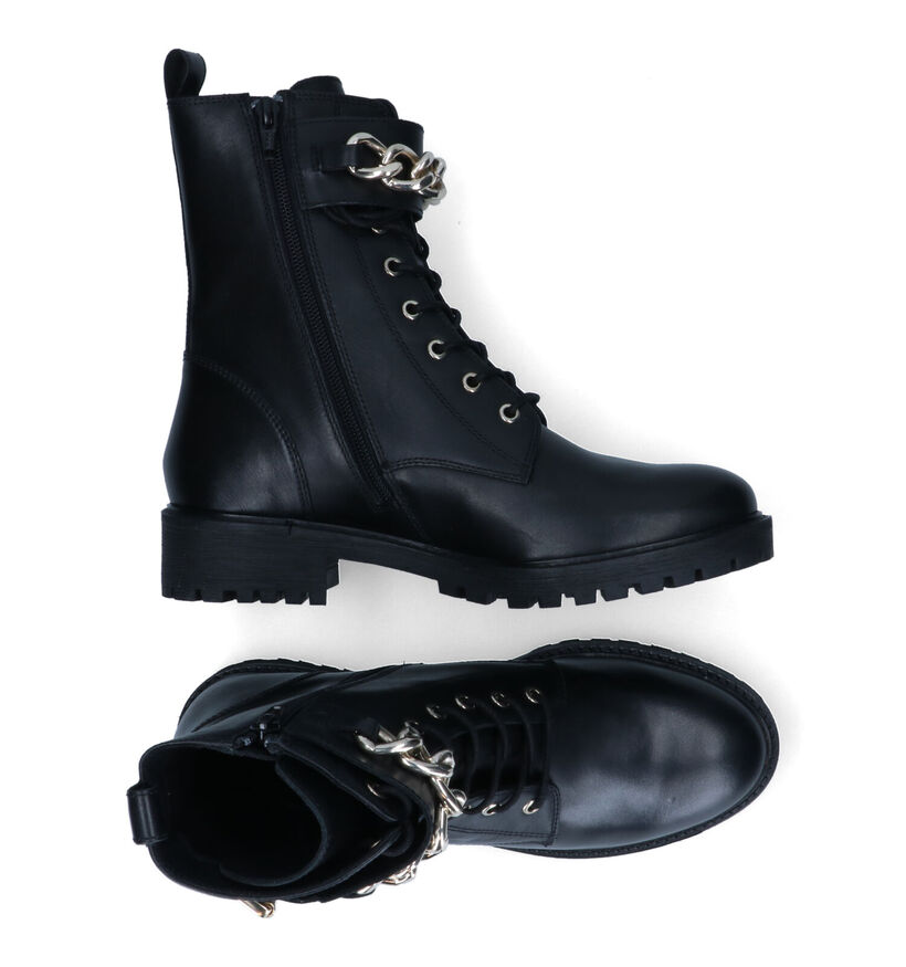 Geox Hoara Bottines en Noir en cuir (313295)