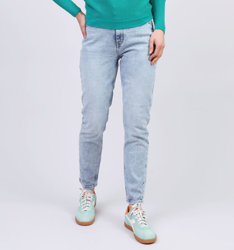Pieces Bella Blauwe Straight leg jeans L32 voor dames (351117)