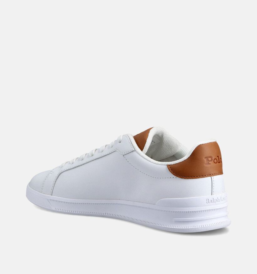 Polo Ralph Lauren HRT Court II Witte/Cognac Sneakers voor heren (366443)