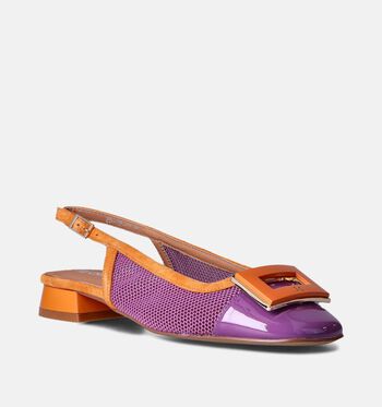 Crinkles Lage schoenen Paars/Blauw