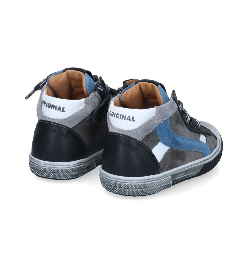 STONES and BONES Raspo Chaussures hautes en Bleu pour garçons (313873) - pour semelles orthopédiques