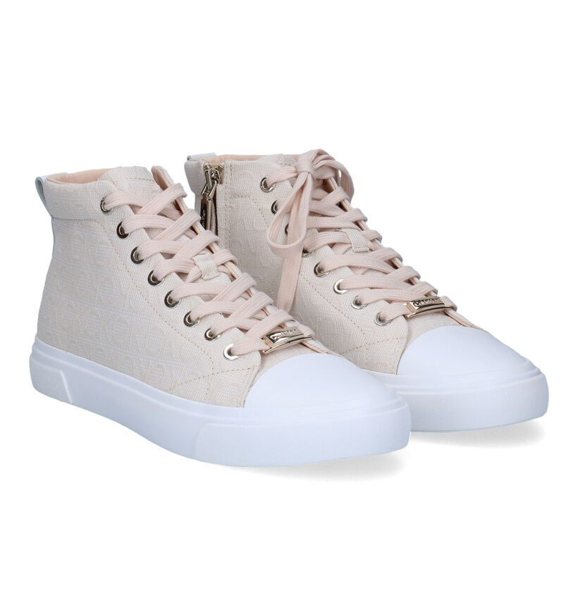 Calvin Klein Vulcanized Beige Sneakers in stof (310788)