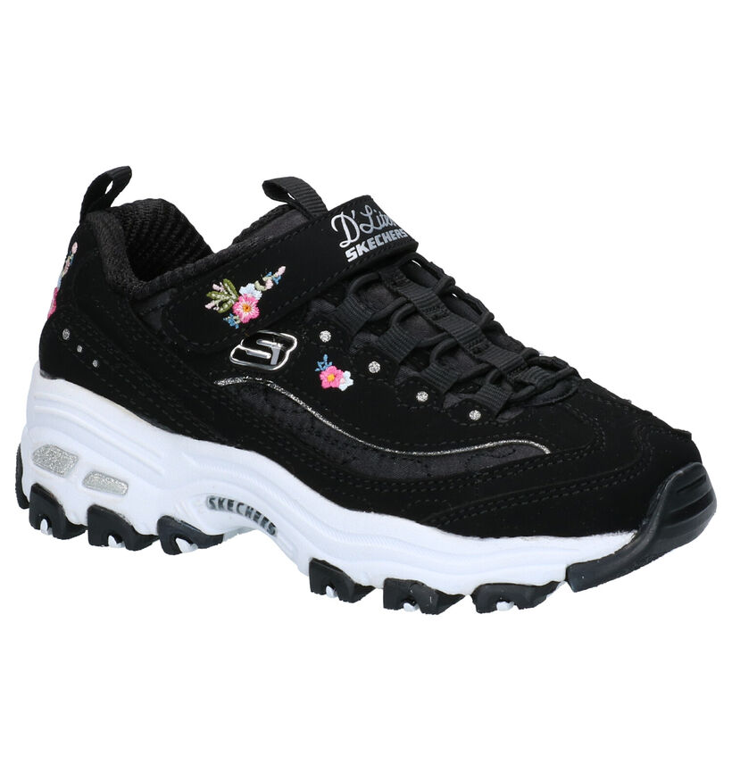 Skechers D'Lites Roze Sneakers in stof (263916)