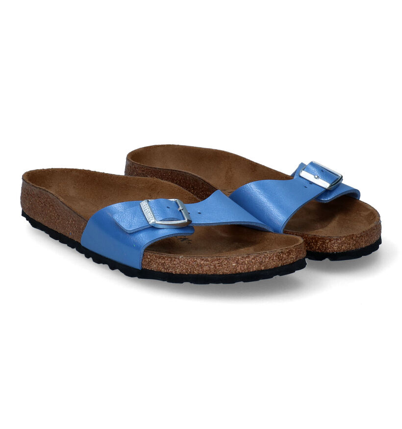 Birkenstock Madrid Birko-Flor Witte Slippers voor dames (338044)